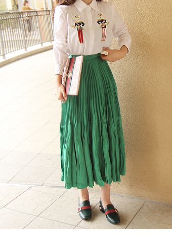 pleats_skirt (green)