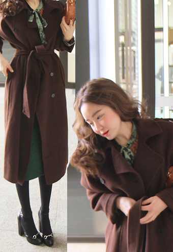 [brown] duffel_coat [wool 90%+nylon 10%/hand-mad]  [단독주문시 당일출고]